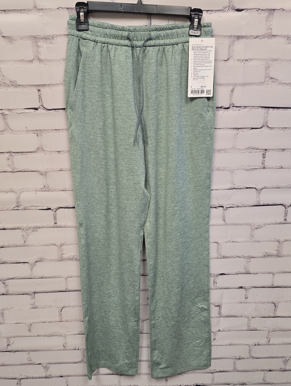 Lululemon Soft Jersey Straight Leg MR pant* Regular Lenth- NWT-4
